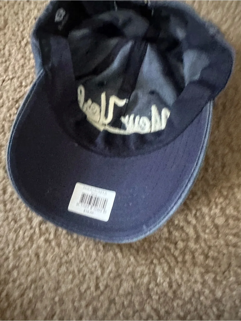 New York Embroidered Baseball Cap - Navy Blue